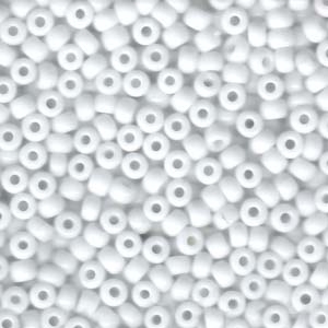 kelliesbeadboutique.com | 6/0 Miyuki Opaque White Seed Beads