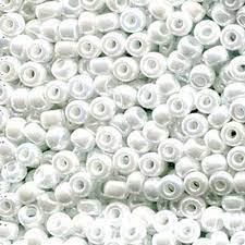 kelliesbeadboutique.com | 6/0 Miyuki White Pearl Ceylon Seed Beads