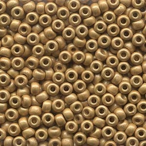 6/0 Duracoat Matte Galv. Gold Miyuki Seed Beads