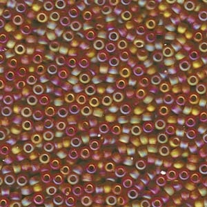 8/0 Topaz Matte Transparent AB Miyuki Seed Beads