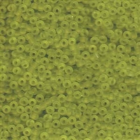 8/0 Chartreuse Matte Transparent Miyuki Seed Beads