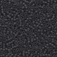 kelliesbeadboutique.com | 8/0 Miyuki Matte Transparent Grey Seed Beads