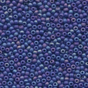 8/0 Matte Opaque Cobalt AB Miyuki Seed Beads