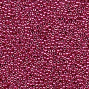 8/0 Duracoat Galvanized Light Cranberry Miyuki Seed Beads
