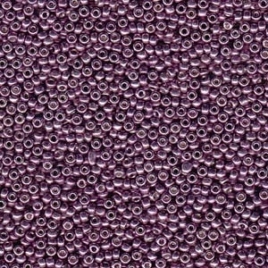 8/0 Duracoat Galvanized Eggplant Miyuki Seed Beads
