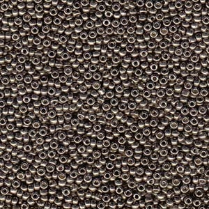 8/0 Duracoat Galvanized Pewter Miyuki Seed Beads