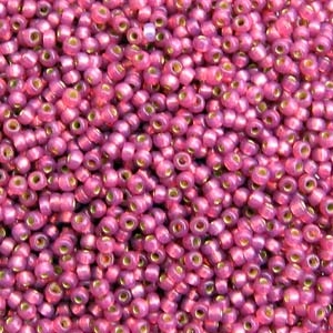 8/0 Fuchsia Silver Lined Duracoat Miyuki Seed Beads