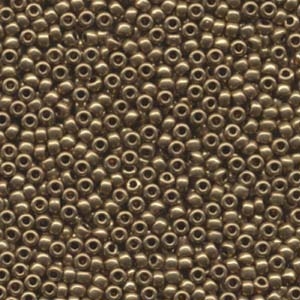 8/0 Metallic Light Bronze Miyuki Seed Beads