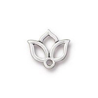 kelliesbeadboutique.com| TierraCast Open Lotus Charm