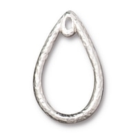 kelliesbeadboutique.com | TierraCast Stitch Around 17x24 Teardrop Charm