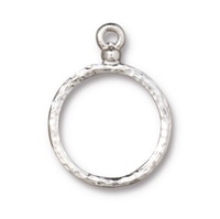 kelliesbeadboutique.com | TierraCast Stitch Around 18mm Hoop Charm