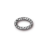 kelliesbeadboutique.com |TierraCast Small Hammertone Oval Ring