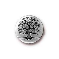 kelliesbeadboutique.com | TierraCast Tree of Life Button