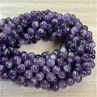 kelliesbeadboutique.com | 10mm Chevron Amethyst - Half Strands