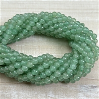 kelliesbeadboutique.com | 4mm Green Aventurine Strands