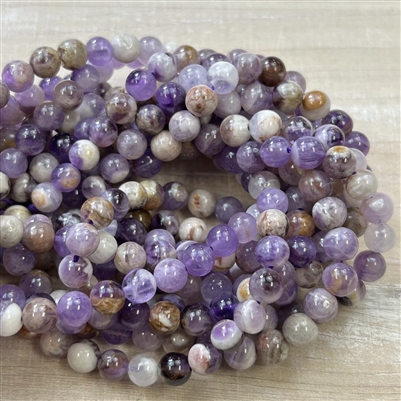 kelliesbeadboutique.com | 6mm Chevron Amethyst Strands