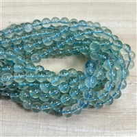 kelliesbeadboutique.com | 6mm Blue Fluorite - Half Strands