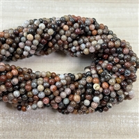 kelliesbeadboutique.com | 4mm Petrified Wood Strands