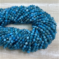 kelliesbeadboutique.com | 4mm Faceted Apatite Strands