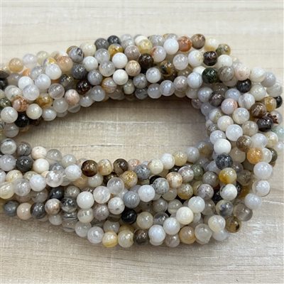 kelliesbeadboutique.com | 4mm Bamboo Agate Strands