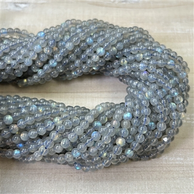 kelliesbeadboutique.com | 4mm Labradorite Strands