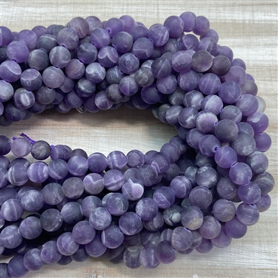 8mm Matte Amethyst Strands