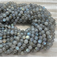 kelliesbeadboutique.com | 8mm Labradorite Round Beads