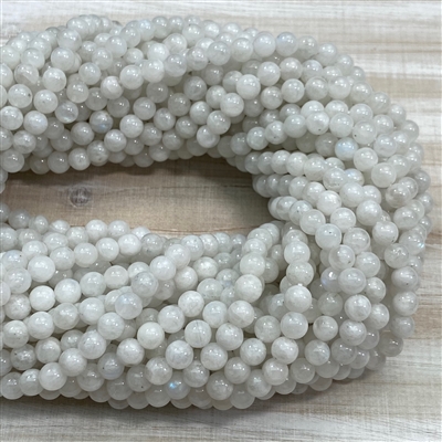 kelliesbeadboutique.com | 6mm White Moonstone Strands