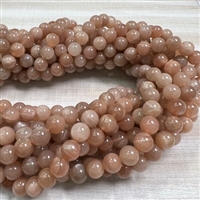 kelliesbeadboutique.com | 8mm Peach Moonstone Strands