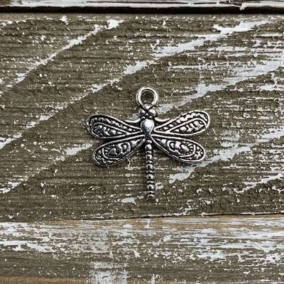kelliesbeadboutique.com | Antique Silver Dragonfly Charms