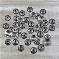 kelliesbeadboutique.com | Antique Silver Tibetan Style Bead Caps