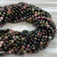 kelliesbeadboutique.com | 6mm Pink Tourmaline Strands