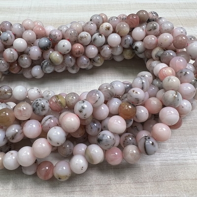 kelliesbeadboutique.com | 8mm Pink Opal Strands