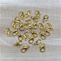12x6mm Lobster Clasps - Gold