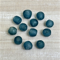 kelliesbeadboutique.com | 8-10mm Blue Ghana Glass Beads