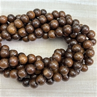 10mm Robles Wood Bead Strands