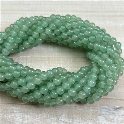 kelliesbeadboutique.com | 4mm Green Aventurine Strands