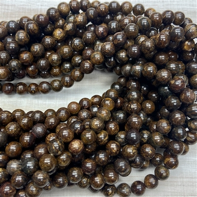 kelliesbeadboutique.com | 8mm Bronzite Strands