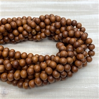 kelliesbeadboutique.com | 10mm Madre de Cacao Wood Bead Strands