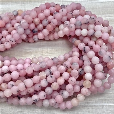 kelliesbeadboutique.com | 6mm Matte Cherry Blossom Quartz Strands