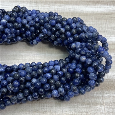 kelliesbeadboutique.com | 6mm Sodalite Strands