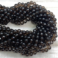 kelliesbeadboutique.com | 8mm Faceted Smokey Quartz Strands