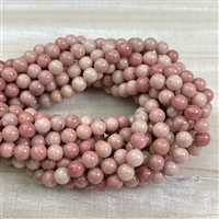 kelliesbeadboutique.com | 6mm Rhodonite Strands