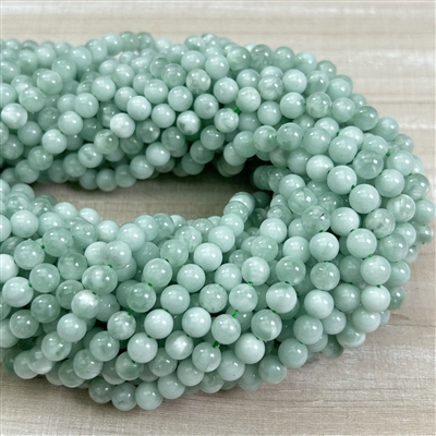 6mm Green Angelite Strands