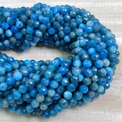 kelliesbeadboutique.com | 6mm Faceted Apatite Strands