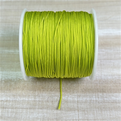 kelliesbeadboutique.com | Chinese Knotting Cord .8mm Green Yellow