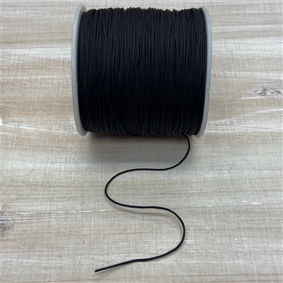 kelliesbeadboutique.com | Chinese Knotting Cord .8mm Black