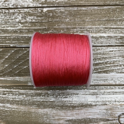 Chinese Knotting Cord .8mm Hot Pink Coral