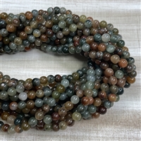 kelliesbeadboutique.com | 6mm Green Silk Quartz Strands