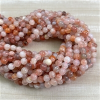 kelliesbeadboutique.com | 6mm Pink Botswana Agate Strands